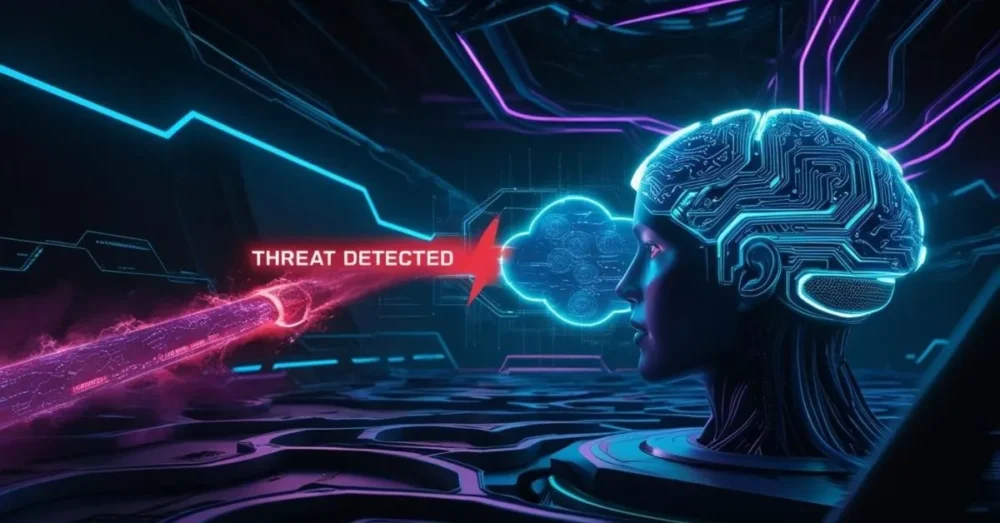 AI threat detection alert